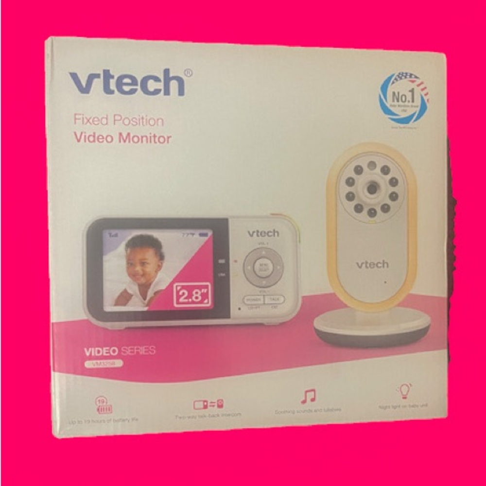 Fixed Position Video Monitor - White